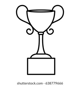 trophy cup isolated icon