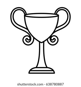 trophy cup isolated icon
