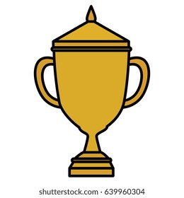 trophy cup isolated icon