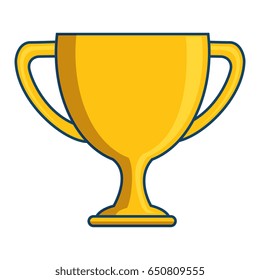 trophy cup isolated icon