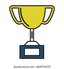 trophy cup isolated icon