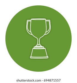 trophy cup isolated icon