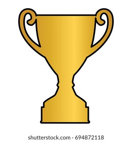 trophy cup isolated icon