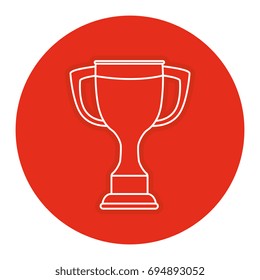 trophy cup isolated icon