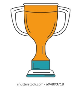 trophy cup isolated icon