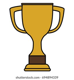 trophy cup isolated icon
