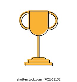 trophy cup isolated icon