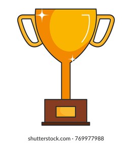 trophy cup isolated icon