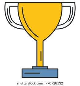 trophy cup isolated icon