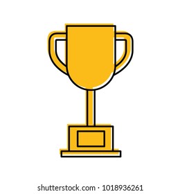 trophy cup isolated icon n