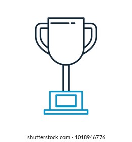 trophy cup isolated icon n