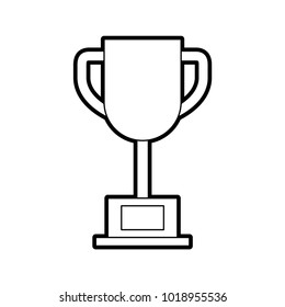 trophy cup isolated icon n