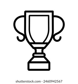copa de trofeo aislada - icono de Vector	