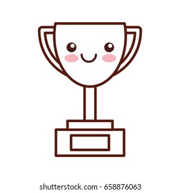 trophy cup kawaii character