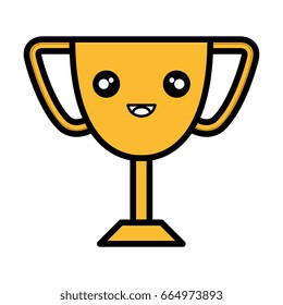 trophy cup kawaii character