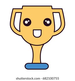 trophy cup kawaii character