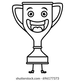 trophy cup kawaii character