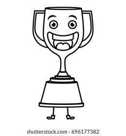 trophy cup kawaii character