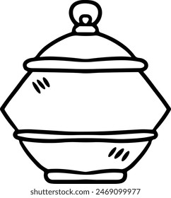 Una copa de trofeo con un diseño de hoja en ella. La taza es blanca y negra
