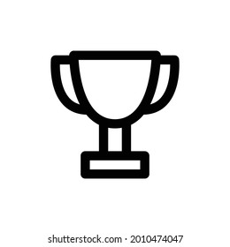 Vector de estilo de icono de línea de copa trofeo para su diseño web