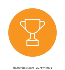 trophy cup, medal icon vector