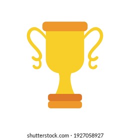 Trofeo sobre diseño de fondo blanco, primer puesto ganador y tema de competencia Ilustración vectorial