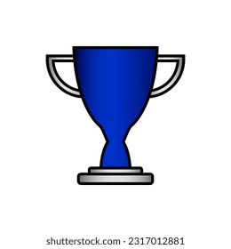 Copa de trofeo sobre fondo blanco.