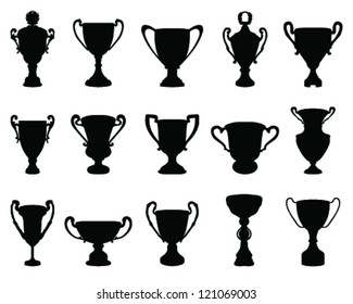 Trophy Cup Silhouette 1-vector