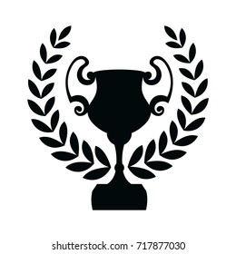 Trophy Cup Silhouette Black