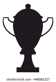 trophy cup silhouette icon