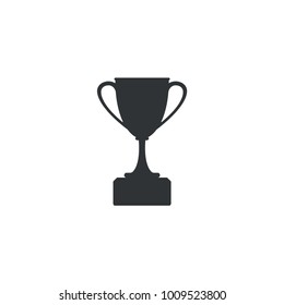 trophy cup silhouette vector illustration