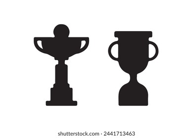 Trophy Cup Silhouette. Trophy Cup vector illustration.