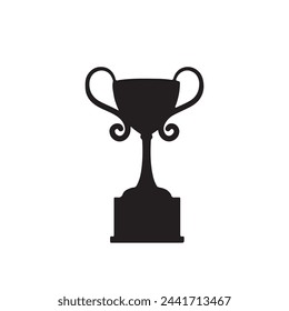 Silueta de copa de trofeo. Ilustración vectorial de Copa de Trofeos.