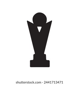 Silueta de copa de trofeo. Ilustración vectorial de Copa de Trofeos.