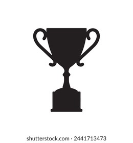 Pokal-Silhouette. In: Trophy Cup Vector Illustration.
