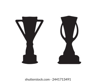 Silueta de copa de trofeo. Ilustración vectorial de Copa de Trofeos.