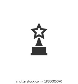 Trophy Cup With Star Vector Icon