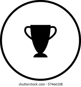 símbolo de la copa trofeo
