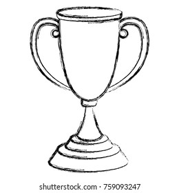 Trophy cup symbol icon vector illustration graphic design