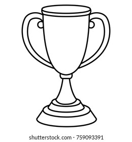 Trophy cup symbol icon vector illustration graphic design