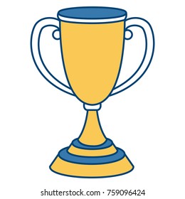 Trophy cup symbol icon vector illustration graphic design