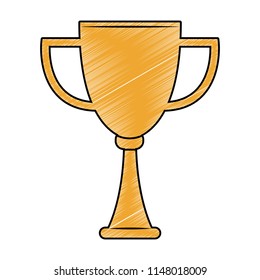 Trophy cup symbol scribble