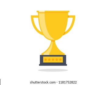 Trophy Cup Vector Flat Icon