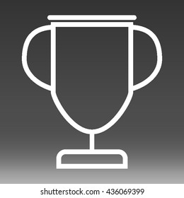 Trophy Cup Vector Icon Illustration