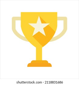 Diseño de símbolo de icono vectorial de copa trofeo