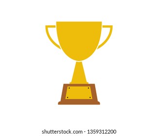 Trophy cup vector icon winner symbol 