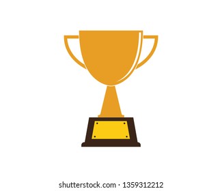 Trophy cup vector icon winner symbol 