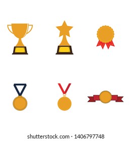 Trophy cup vector icon winner symbol