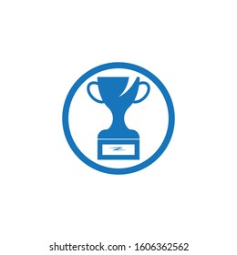 Trophy cup vector icon winner symbol