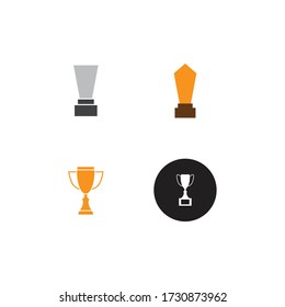Trophy cup vector icon winner symbol